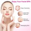 Facial Cleansing Brush Waterproof Face Spin Cleaning Brush with 5 Brush Heads Deep Cleansing Body Facial Brush Set for Gentle Exfoliating Removing Bla