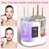3 In 1 Electric Makeup Brush Cleaner USB Powered Automatic Brush Blender Machine with Timer Digital Display Cleaning Drying Brush Storage For All Type