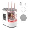 3 In 1 Electric Makeup Brush Cleaner USB Powered Automatic Brush Blender Machine with Timer Digital Display Cleaning Drying Brush Storage For All Type