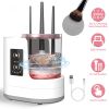 3 In 1 Electric Makeup Brush Cleaner USB Powered Automatic Brush Blender Machine with Timer Digital Display Cleaning Drying Brush Storage For All Type
