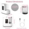 3 In 1 Electric Makeup Brush Cleaner USB Powered Automatic Brush Blender Machine with Timer Digital Display Cleaning Drying Brush Storage For All Type