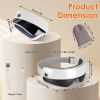 Eye Massager with Heat Air Compression & Vibration Voice Control 4 Massage Modes Wireless Music Playback Foldable Eye Massage Mask with Adjustable Int