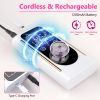 Portable Electric Nail Drill Bit 45000 RPM With 11 Bits Base Waist Clip Cordless Rechargeable Nail File Machine For Professional Salon Home Acrylic Na
