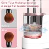 3 In 1 Electric Makeup Brush Cleaner USB Powered Automatic Brush Blender Machine with Timer Digital Display Cleaning Drying Brush Storage For All Type
