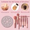 3 In 1 Electric Makeup Brush Cleaner USB Powered Automatic Brush Blender Machine with Timer Digital Display Cleaning Drying Brush Storage For All Type