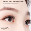 No Glue Soft Magnetic Clip On Eyelashes, Pearl Decor Sparse Light Shadow Reusable Lashes Glitter Star Twinkle Stage & Party Eye Makeup