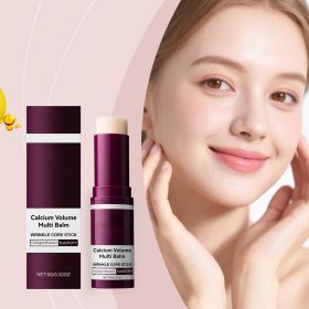 Collagen Infused Facial Multi Balm Stick, Portable Calcium Volume Wrinkle Care Solid Moisturizer Stick