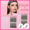 2026 New Hot-selling False Eyelashes -  304 Cluster Large Capacity False Eyelash Set for Beginners, Single Cluster Eyelash Extensions, Natural, Thick