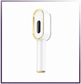 Multi-Functional 3-in-1 Scalp Massager & Hair Oil Applicator Brush | Cordless Electric Red & Blue Light Therapy Comb | Rechargeable & Portable Head Ma