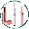 Set of 3. Rechargeable Effortless Beauty Kit - Facial Hair Remover, Eyebrow Trimmer & Heated Eyelash Curler Set