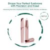 Set of 3. Rechargeable Effortless Beauty Kit - Facial Hair Remover, Eyebrow Trimmer & Heated Eyelash Curler Set