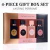 4-Piece Women's Perfume Gift Set (0.68oz Each ) - 4Long-Lasting Sweet & Fresh Scents, The Perfect Holiday, Date & Party Gift