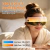 Eye Massager with Heat Air Compression & Vibration Voice Control 4 Massage Modes Wireless Music Playback Foldable Eye Massage Mask with Adjustable Int