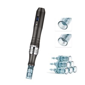 Professional Microneedling Pen, Electric Derma Pen with 3 PCS * 16 Pin + 3 PCS * 36 Pin Disposable Cartridge