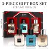 3-piece set Fragrance Men's Eau De Toilette Spray Cologne - Woody & Spicy Masculine Scent - With Cranberry