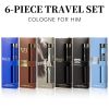 6pcs Set, 1.18fl.oz/35ml Each Bottle, Men's Eau De Toilette Spray, Long-Lasting Perfume, 6 Different Scent, Perfect for Dating, Daily Life, Parties