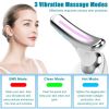 Neck Face Massager Face Sculpting Tool 3 Colour Modes and Vibration for Facial Massager for Double Chin - Red