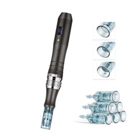 Professional Microneedling Pen, Electric Derma Pen with 6PCS Disposable Cartridges