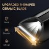 Electric Body Hair Trimmer Waterproof Ball Trimmer for Men with LED Light, Wet/Dry Groomer Men's Pubic, Groin and Body Shave
