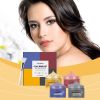 4 In 1 Clay Mask Set with Free Mask Brush, Vitamin C Turmeric / Red Bean / Blueberry / Dead Sea Mud Facial Mask Kit