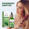 Natural Rosemary Infused Hair Care Oil, Nourishing Scalp & Dry Damaged Hair Treatment Oil, Anti-Frizz Smoothing Hair Serum for Split Ends