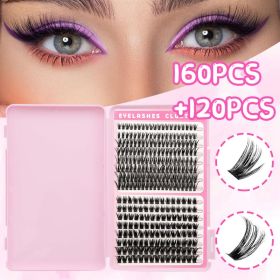 2026 New Arrival Recommendation  Large Capacity 280 Cluster False Eyelash Set. Beginner-friendly Self-application Of Individual Clusters Of Eyelashes.