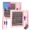 2026 Hottest New Product: False Eyelashes -  Azenlo Beginner's DIY Eyelash Extension Kit, 120 Clusters Of Large-capacity False Eyelashes