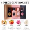 4-Piece Women's Perfume Gift Set (0.68oz Each ) - 4Long-Lasting Sweet & Fresh Scents, The Perfect Holiday, Date & Party Gift