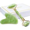 Premium Jade Roller and Gua Sha Gift Box - Facial Massager for Skin Care and Relaxation