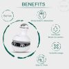 Smart Scalp Massager - Cordless Waterproof Handheld Head & Body Massage Device with 4 Modes for Hair Growth, Stress Relief & Relaxation (White)