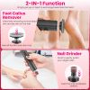 2-In-1 Electric Foot Callus Remover & Nail Grinder Feet Care Kit for Women Rechargeable Foot File with 40 Sanding Discs Bands for Dead Skin Cracked He