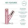 Set of 2. Rechargeable Facial & Eyebrow Hair Remover Set for Women, Painless Electric Trimmer with LED Light