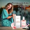 Ladies pheromone perfume, feminine lily fragrance, fresh and natural, long-lasting charm rollerball perfume