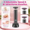 2-In-1 Electric Foot Callus Remover & Nail Grinder Feet Care Kit for Women Rechargeable Foot File with 40 Sanding Discs Bands for Dead Skin Cracked He