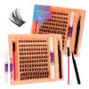 2026 Fairy Tale False Eyelashes -  Azenlo Beginner's DIY Eyelash Extension Kit, 120 Clusters Of Large-capacity False Eyelashes, Includes Glue
