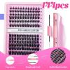 2026 Hot Selling Recommendation: Segmented Self-grafting False Eyelash Extension Set (Includes Glue + Tweezers) - Natural and Realistic Fairy-like Eye