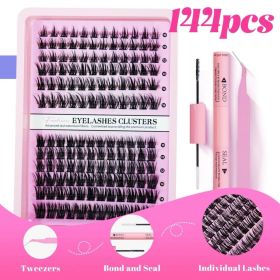 2026 Hot Selling Recommendation: Segmented Self-grafting False Eyelash Extension Set (Includes Glue + Tweezers) - Natural and Realistic Fairy-like Eye