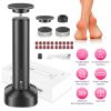 2-In-1 Electric Foot Callus Remover & Nail Grinder Feet Care Kit for Women Rechargeable Foot File with 40 Sanding Discs Bands for Dead Skin Cracked He