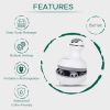 Smart Scalp Massager - Cordless Waterproof Handheld Head & Body Massage Device with 4 Modes for Hair Growth, Stress Relief & Relaxation (White)