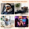 Eye Massager with Heat Air Compression & Vibration Voice Control 4 Massage Modes Wireless Music Playback Foldable Eye Massage Mask with Adjustable Int