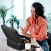 Travel Makeup Bag with LED Mirror Makeup Case Organizer with 3 Light Colors Adjustable Dividers Brush Holder Magnifying Mirror Dimmable USB Rechargeab