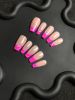 2026 Gothic Charm Exquisitely Crafted Wearable Nails â€“ Valentine's Day Short Square Press-on Fake Nail Set. Handmade fake nail pieces