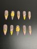 2026 Gothic Charm Press-on Nails, Valentine's Day Medium Almond-shaped Press-on False Nail Set. Handmade False Nail Tips