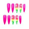2026 Gothic Charm Wearable Nails, Valentine's Day Medium Almond-shaped Press-on False Nail Set. Handmade False Nail Tips