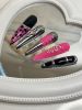 2026 Gothic Charm Wearable Nails - Valentine's Day Long Almond-Shaped Press-On Fake Nail Set. Handmade Fake Nail Plates