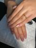 2026 Gothic charm meticulously crafted wearable nails, Valentine's Day short square press-on false nail set, hand-made false nail pieces