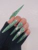 2026 Gothic charm wearable nails, Valentine's Day long almond-shaped press-on false nail set, handcrafted false nail pieces