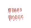 2026 Gothic Charm Wearable Nails, Valentine's Day Short Almond-shaped Press-on Fake Nail Set. Handmade Fake Nail Pieces