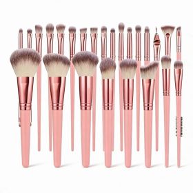 Professional Makeup Brushes Set, 25 pcs Makeup Brush Foundation Powder Eyeshadow (Color: Pink)