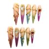 2026 Gothic-style charming wearable nails, Valentine's Day long almond-shaped press-on false nail set, handcrafted false nail pieces